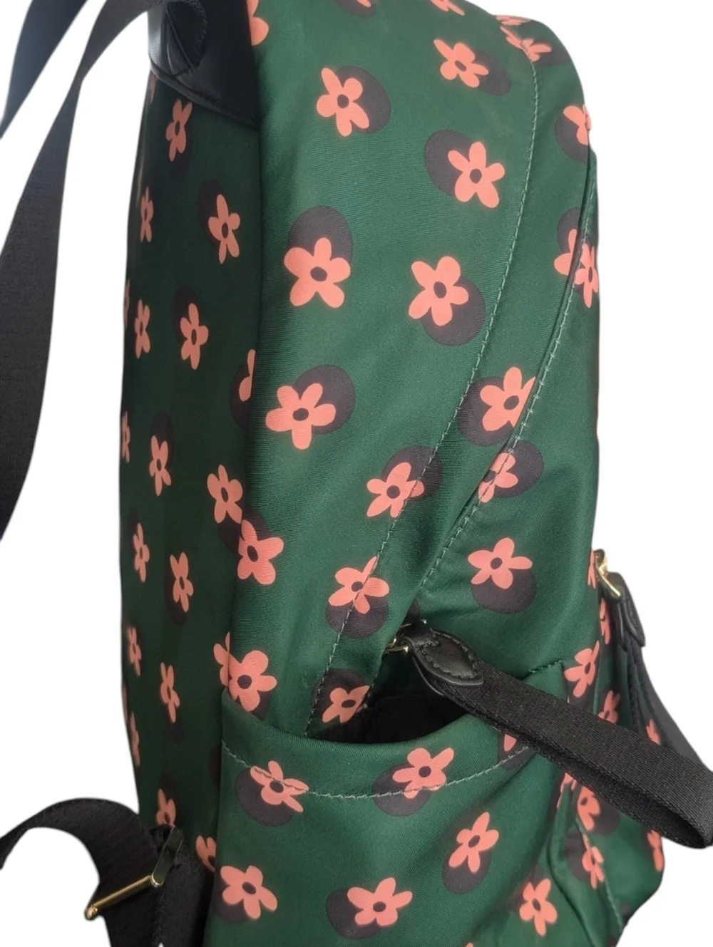 New Kate Spade Green Multi Floral Medium Backpack